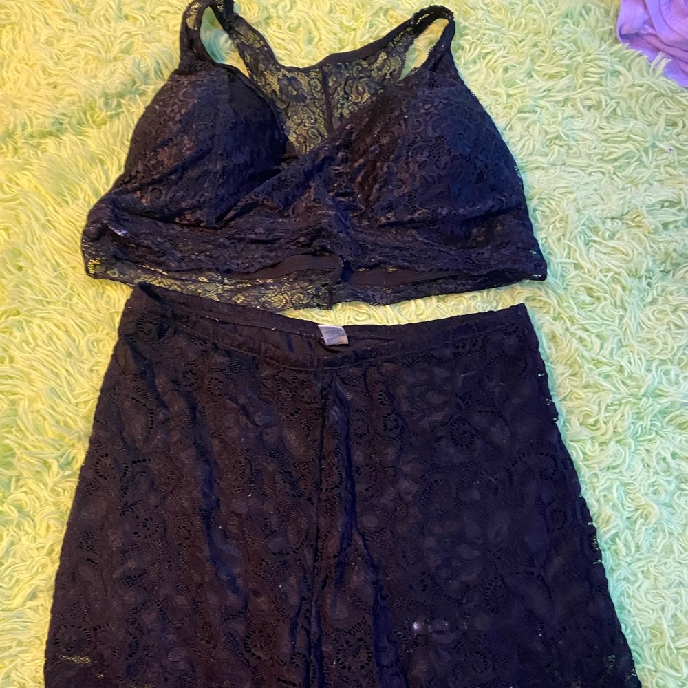 Cute Black 2X Two Piece Shapewear